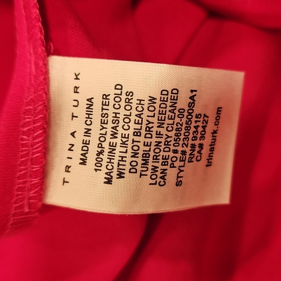 💕TRINA TURK💕 Nolita Pant ~ Silverlake Satin Trina Pink 8 NWT - Picture 12 of 12